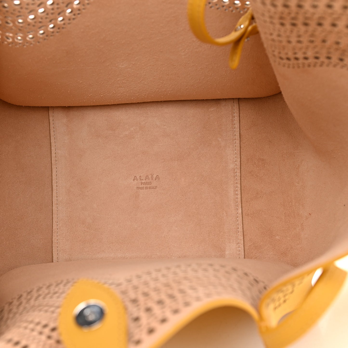 Calfskin Vienne Lili 22 Tote Jaune Safran