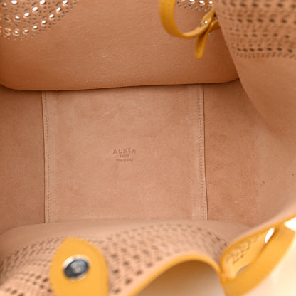 Alaia Calfskin Vienne Lili 22 Tote Jaune Safran 6 of 9