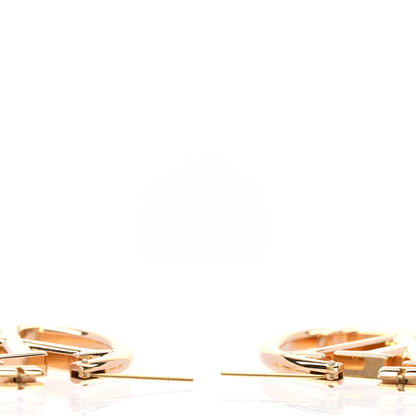 Louis Vuitton Metal Louise Hoop Earrings Gold 4 of 4