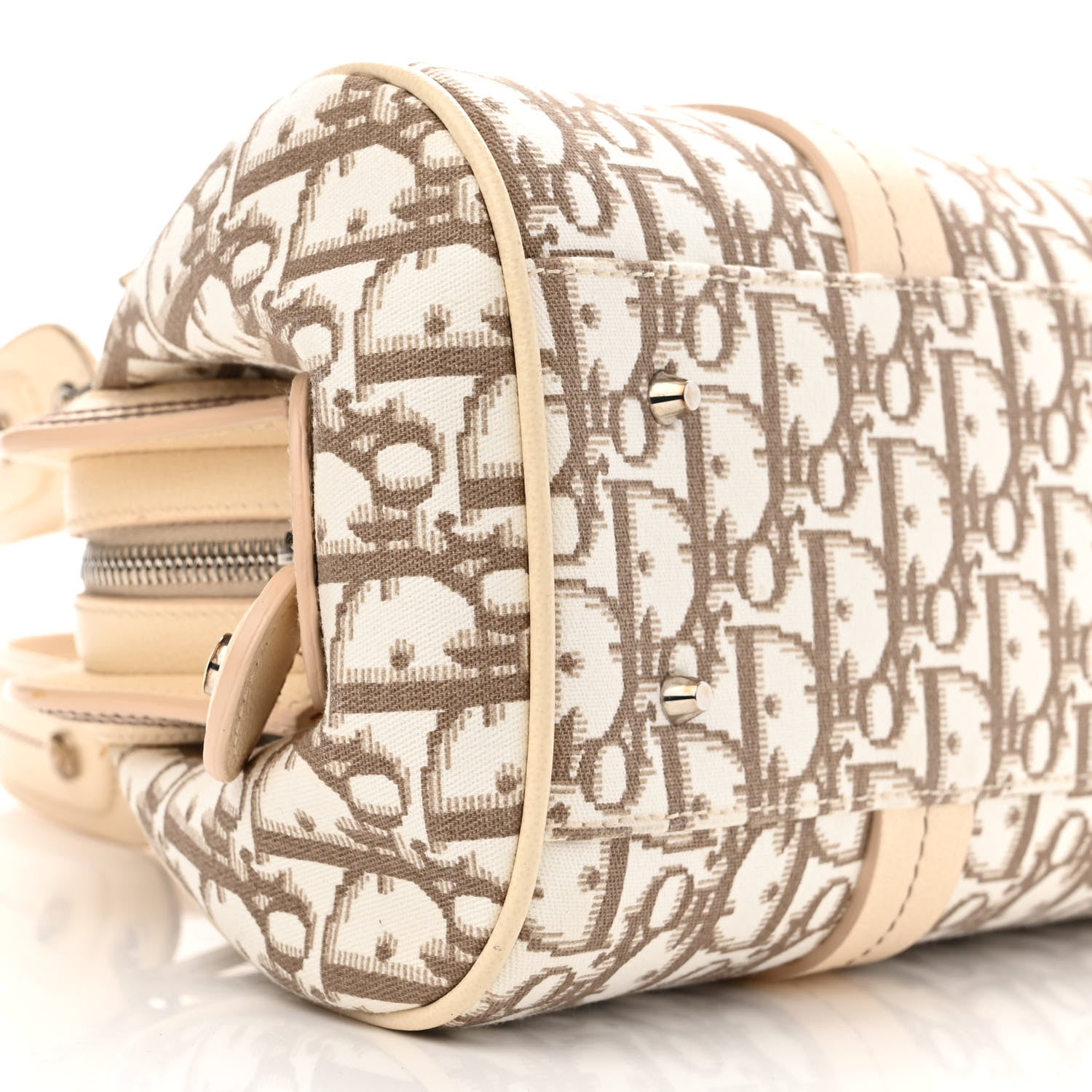 Christian Dior Monogram Vintage Flowers Bowler Beige 9 of 14