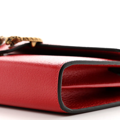 Gucci Calfskin Web Mini Dionysus Chain Wallet Hibiscus Red 11 of 12