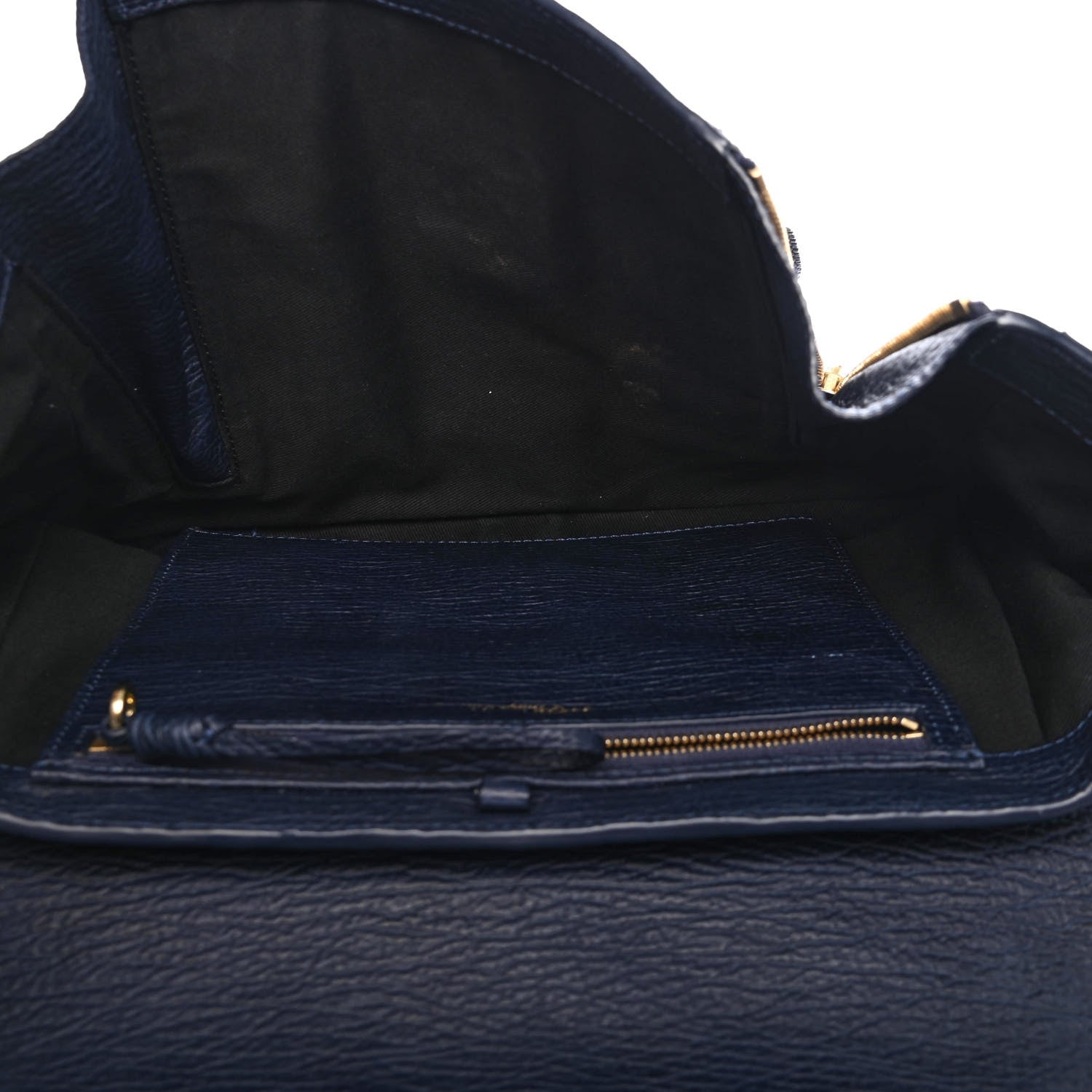 3.1 Phillip Lim Textured Calfskin Medium Pashli Satchel Ink 4 of 4