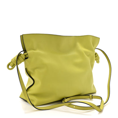 Loewe Nappa Medium Flamenco Knot Bag Lime Yellow 2 of 12