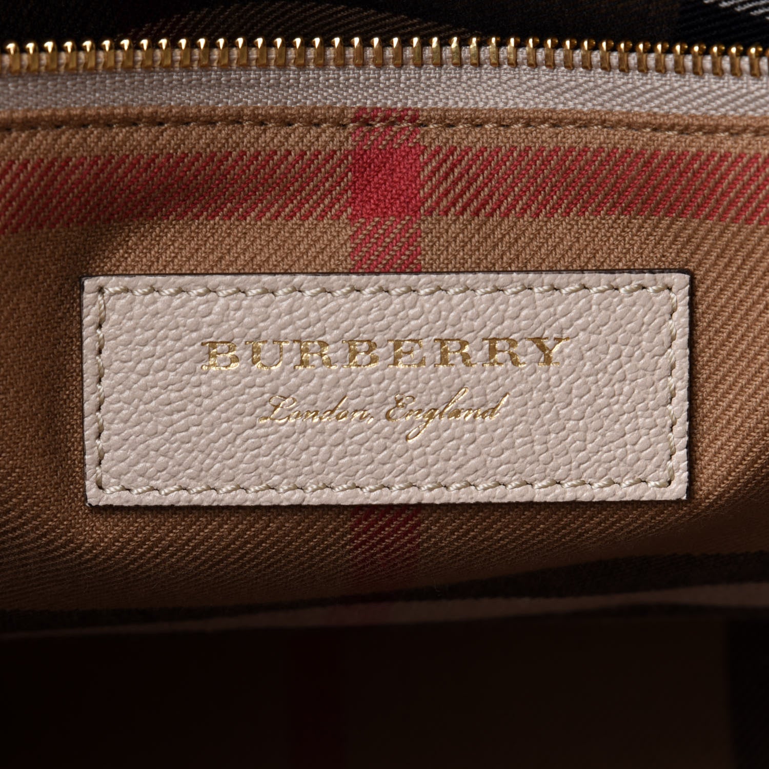 Burberry Soft Grain Calfskin Medium Buckle Tote Limestone 6 of 12