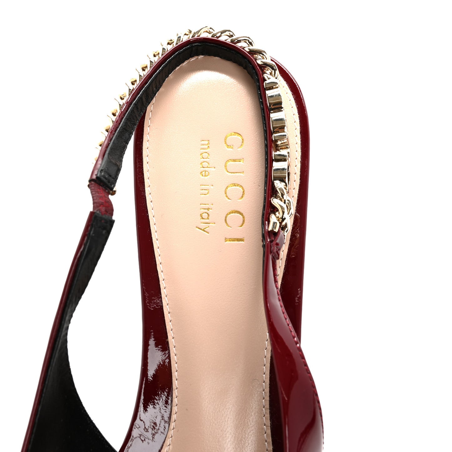 Patent Signoria 35mm Slingback Pumps 39 Rosso Ancora