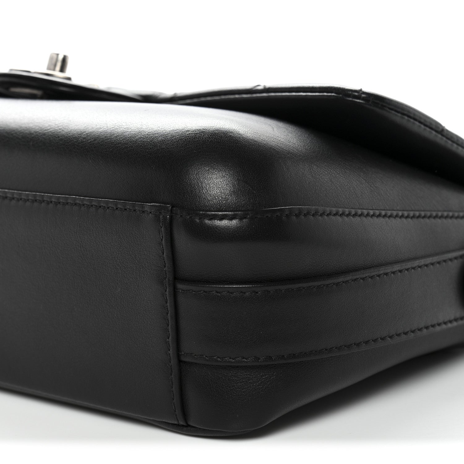 Chanel Calfskin Quilted Large Rock My Shoulder Flap Black 10 of 10