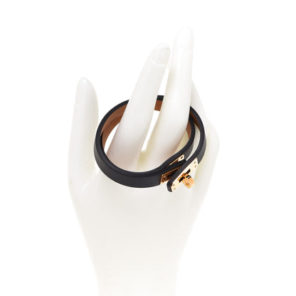 Hermes Box Kelly Double Tour Bracelet T2 Black 2 of 6
