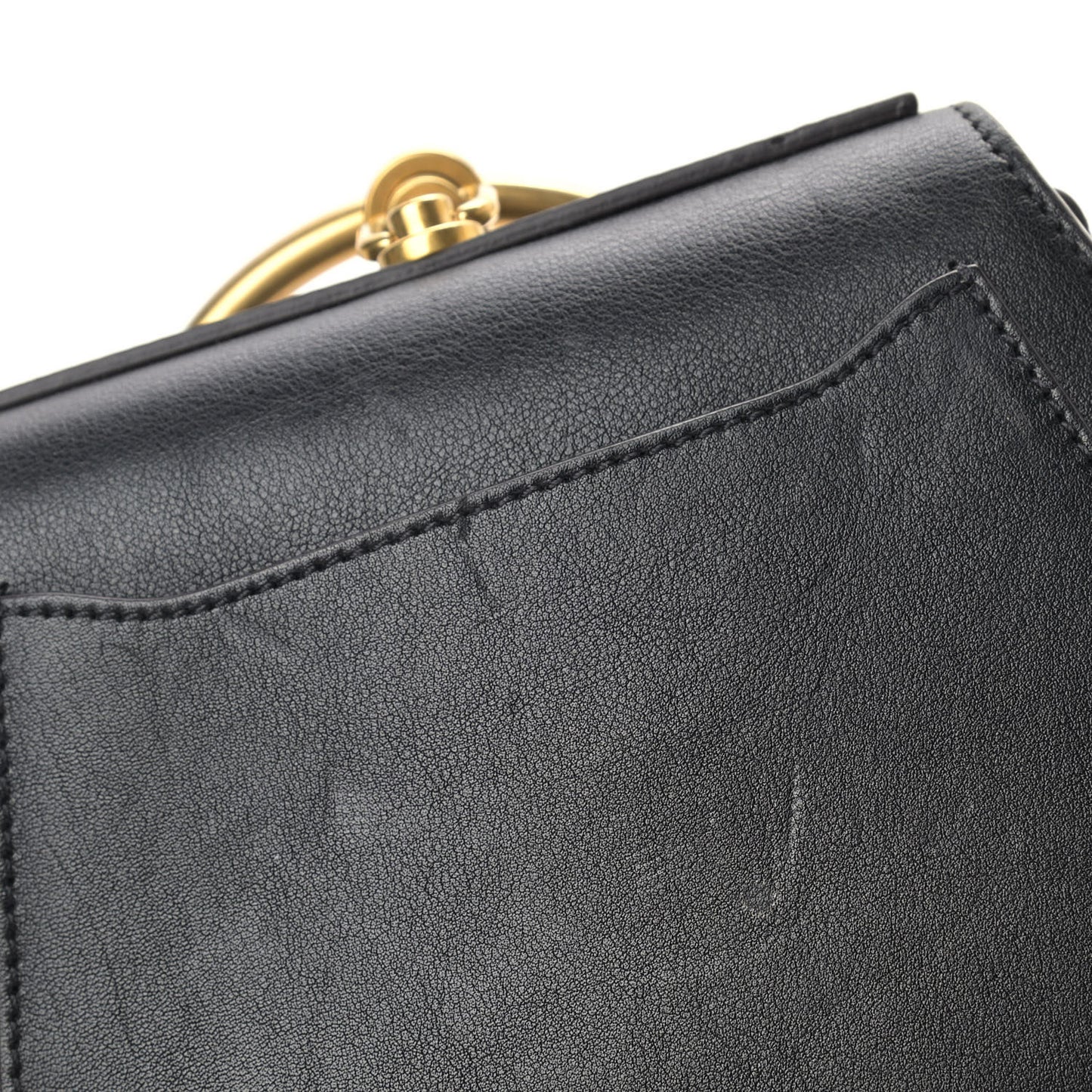 Calfskin Small Nile Bracelet Bag Black