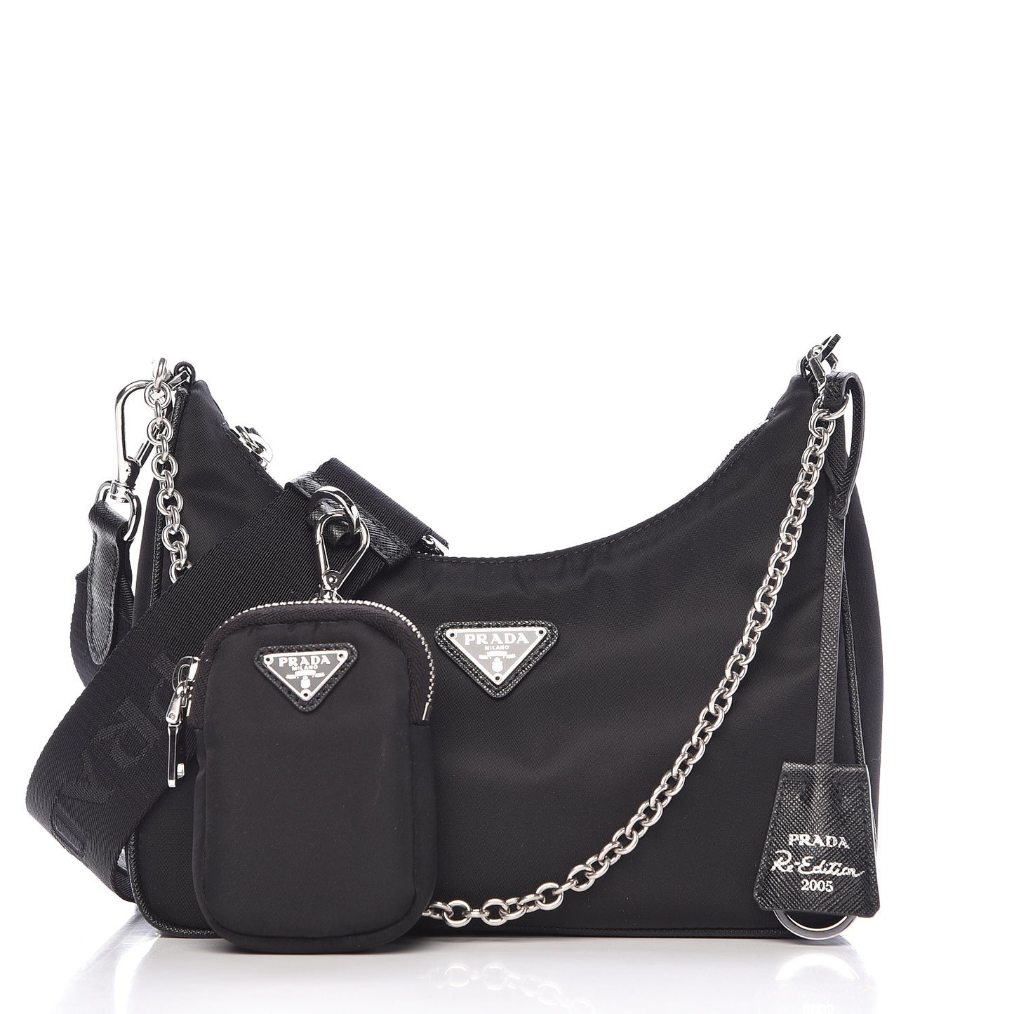 Nylon Re-Edition 2005 Shoulder Bag Black