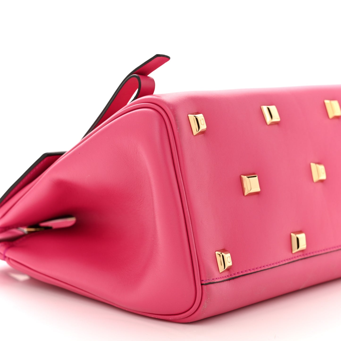 Calfskin Medium Studio Bag Hot Pink