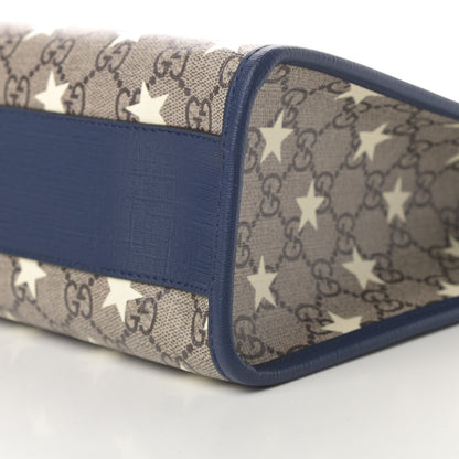 Gucci GG Supreme Monogram Stars Childrens Tote Beige Ebony Yellow Royal 10 of 10