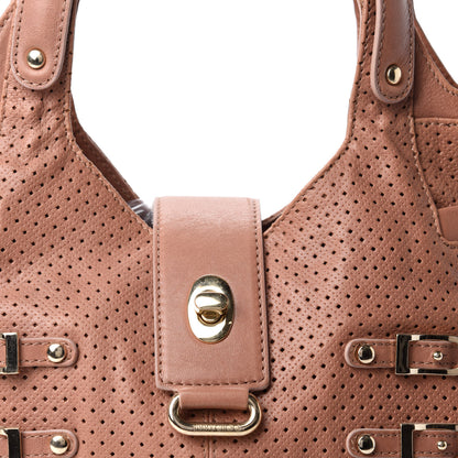 Jimmy Choo Nappa Perforated Medium Bree Tote Blush 9 of 9