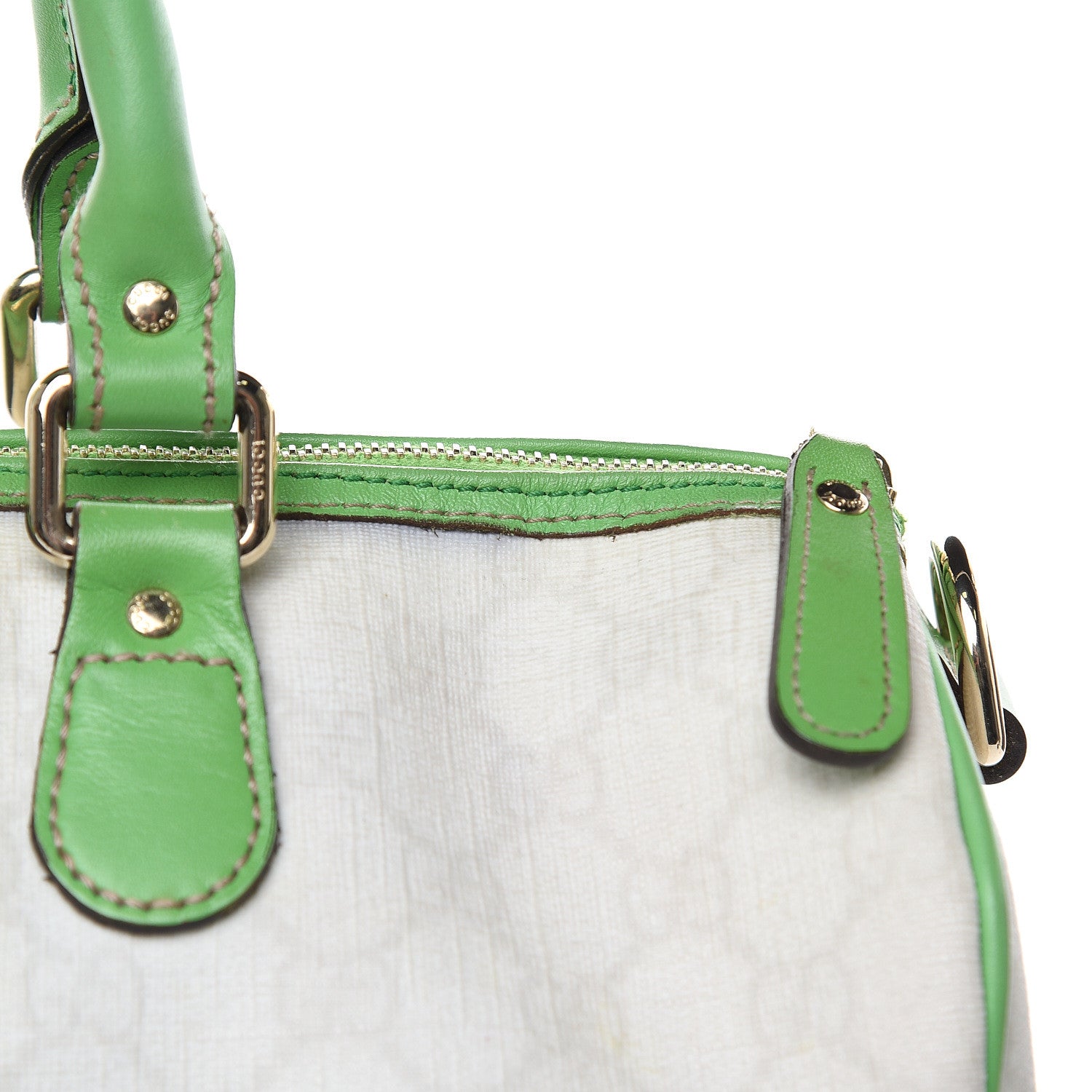 Gucci GG Plus Monogram Web Stripe Medium Joy Boston Green 16 of 18