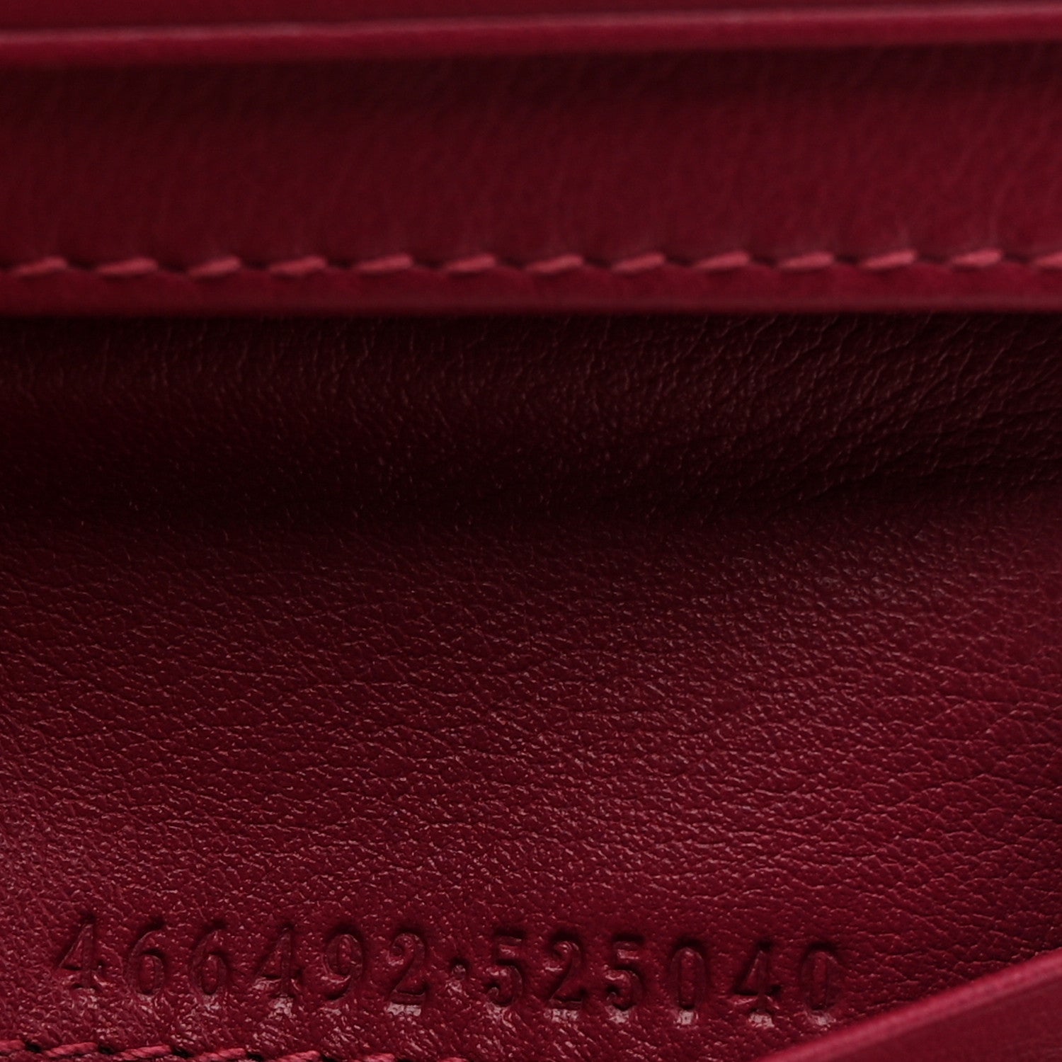 Gucci Velvet Matelasse Pearl Love Embroidered GG Marmont Card Case Wallet Light Raspberry Rose 7 of 10