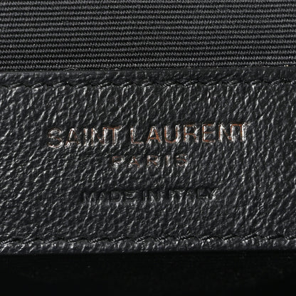 Saint Laurent Crinkled Calfskin Matelasse Monogram Medium Niki Chain Satchel Storm 6 of 10