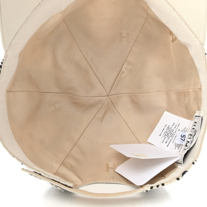 Hermes Technical Gabardine Serena Bandana Cap 57 Ecume 7 of 8