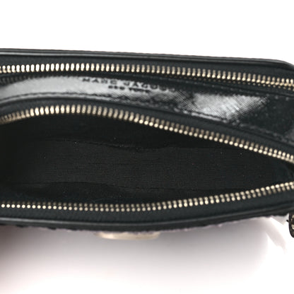 Marc Jacobs Calfskin Sequin Snapshot Camera Bag Black 6 of 10