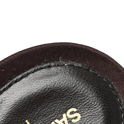 Saint Laurent Faux Fur La 16 Mule Sandals 37.5 Burgundy 9 of 9