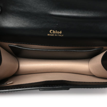 Chloe Shiny Goatskin Calfskin Mini Aby Chain Shoulder Bag Black 5 of 10
