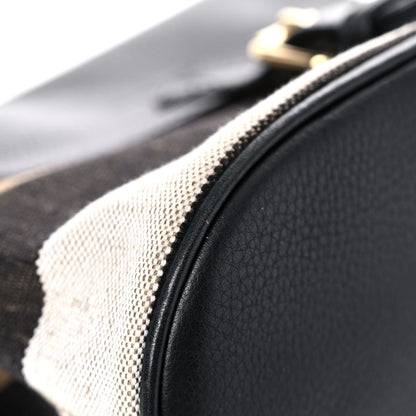 Burberry Mega Check Grainy Calfskin Small Gowan Messenger Bag Black 14 of 14