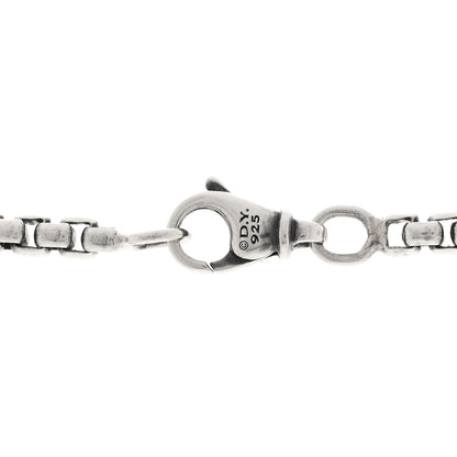 David Yurman Sterling Silver Black Diamond 36.3mm Faceted Amulet Pendant 4 of 5