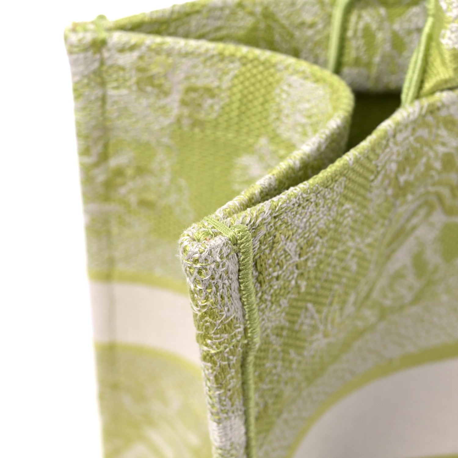 Christian Dior Canvas Embroidered Medium Dioriviera Toile De Jouy Book Tote D-Lite Green 10 of 11