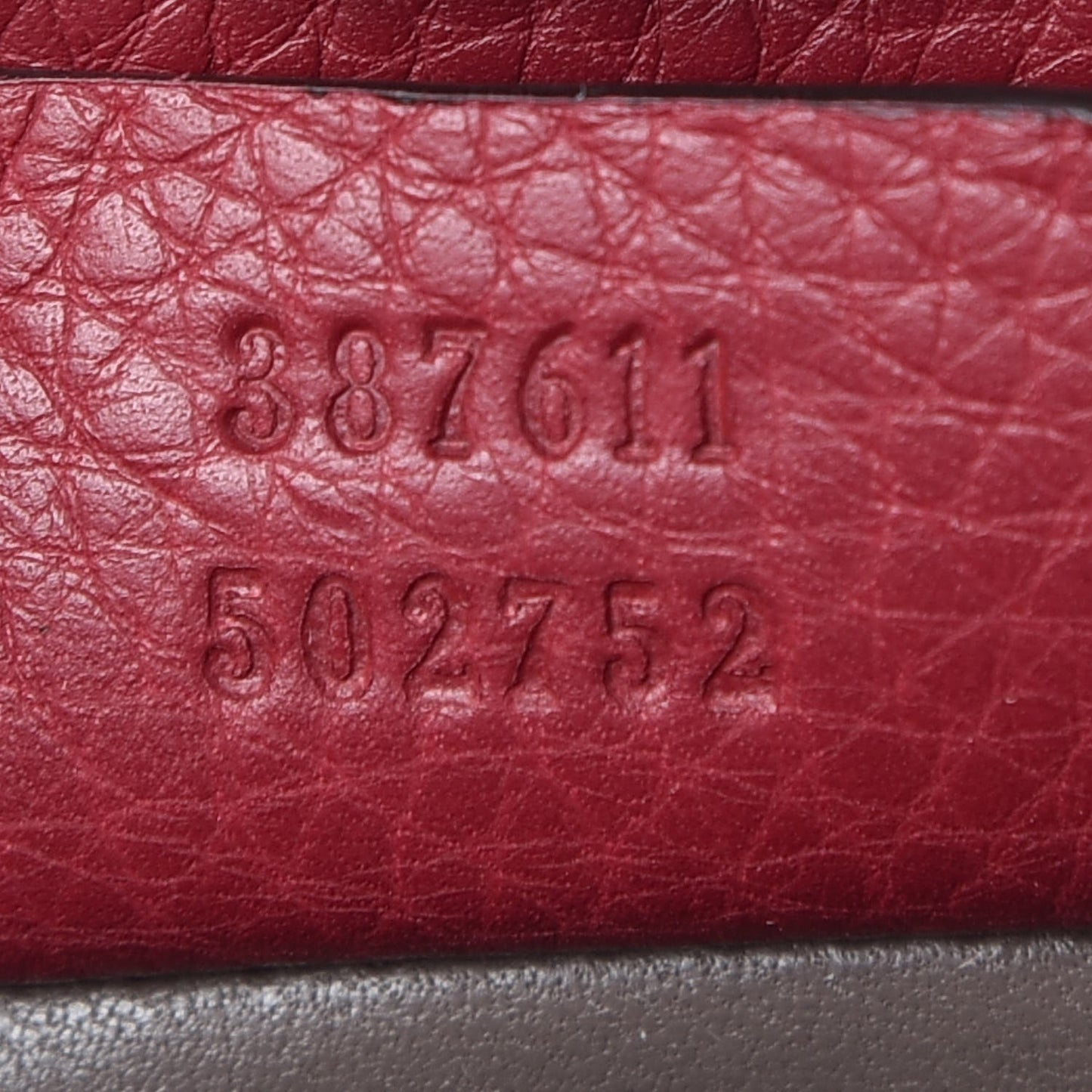 Pebbled Calfskin Medium Miss Bamboo Shoulder Bag Burgundy