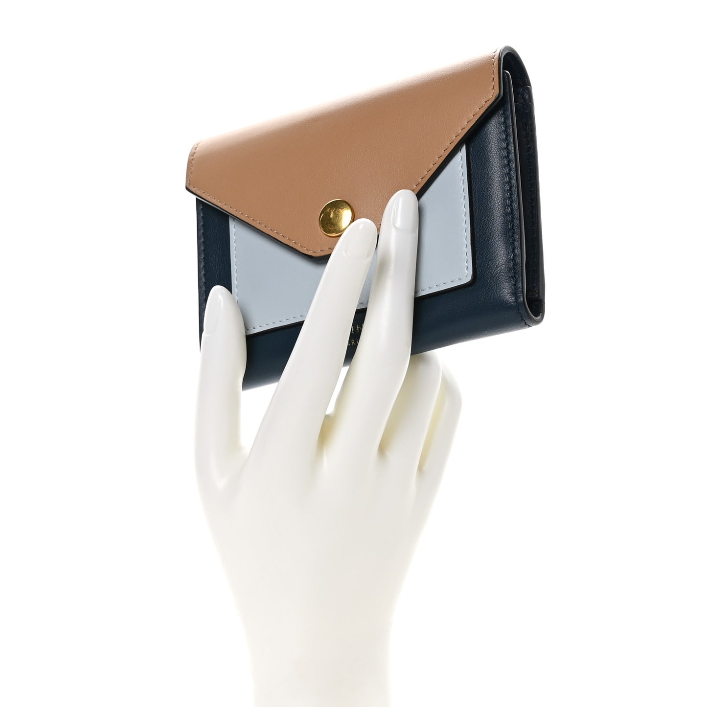 Smooth Calfskin Pocket Card Holder Tan
