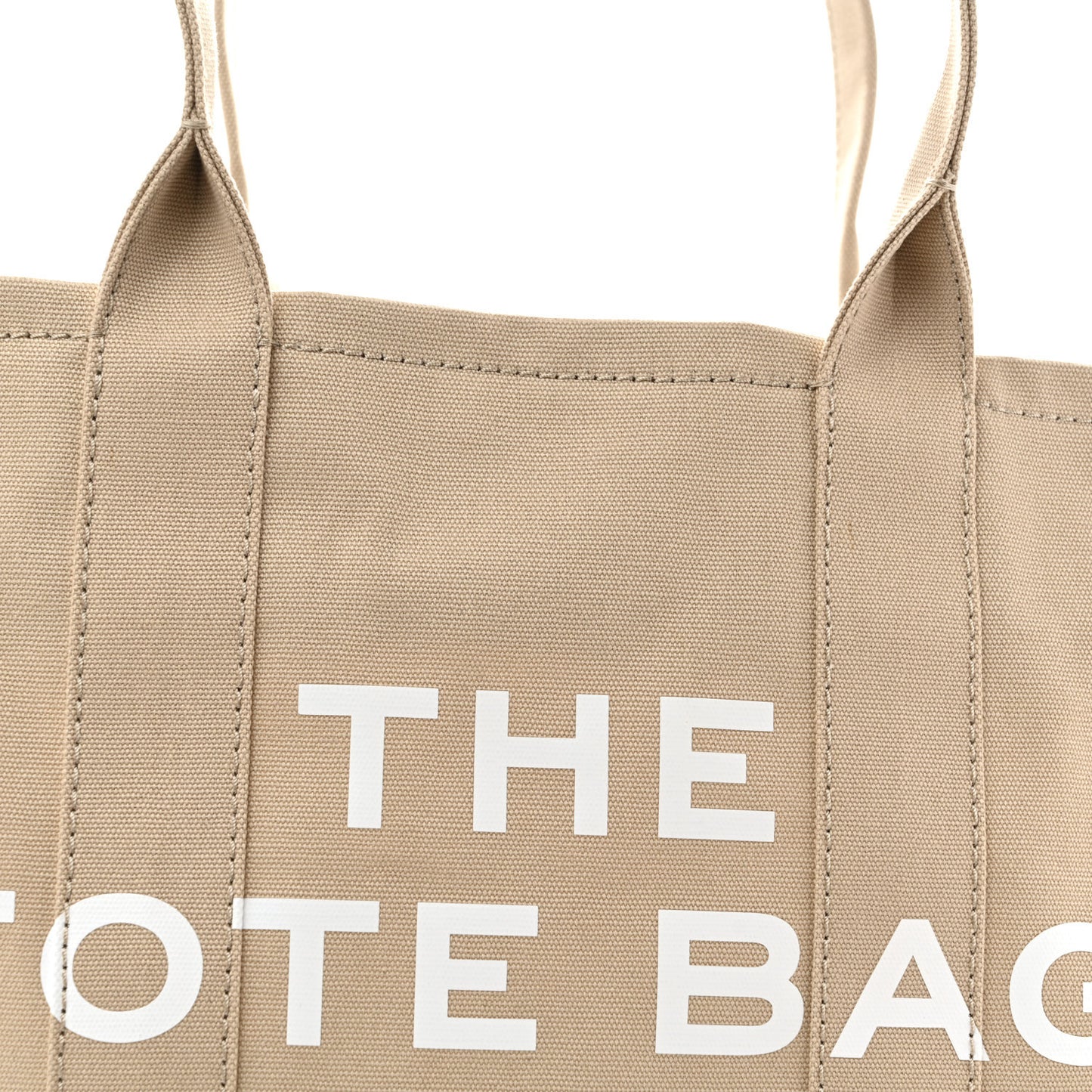 Cotton Canvas Large The Tote Bag Beige