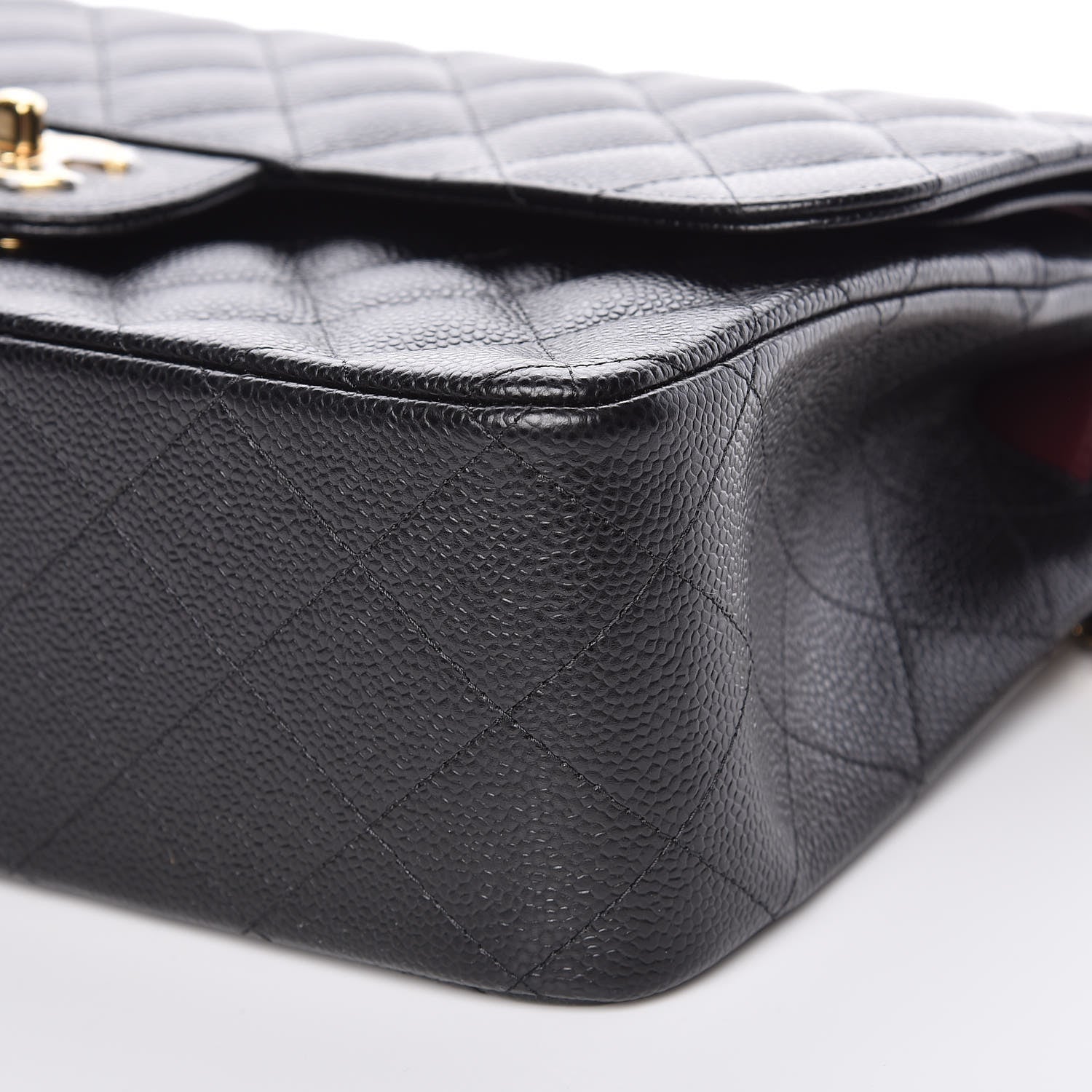 Chanel Caviar Quilted Jumbo Double Flap Black 9 of 9
