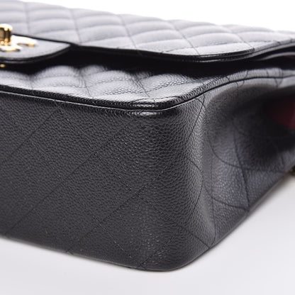 Chanel Caviar Quilted Jumbo Double Flap Black 9 of 9