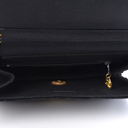 Chanel Velvet Vertical Horizontal Quilt Single Flap Black 5 of 20