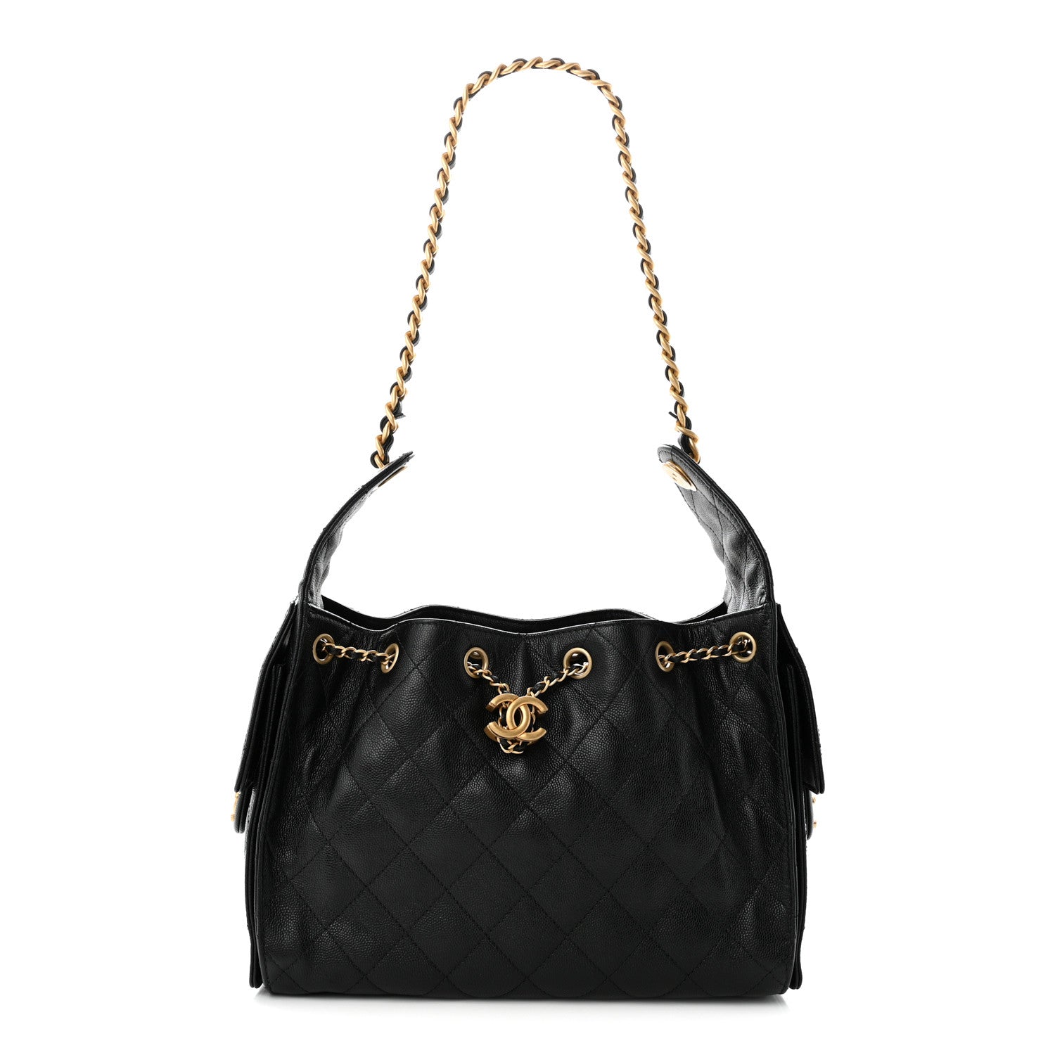 Chanel Caviar Quilted Small Chanel 25 Handbag Black 1 of 10