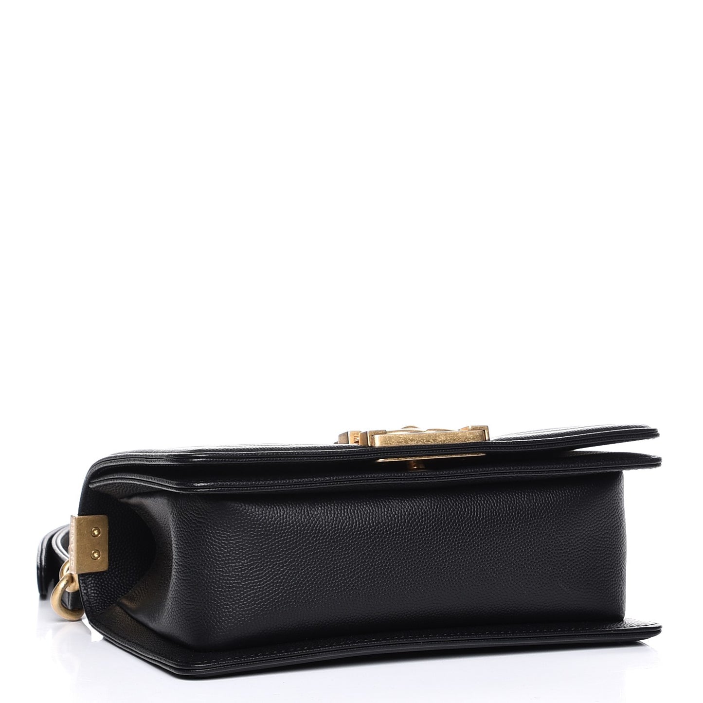 Caviar Quilted Small Boy Flap Black