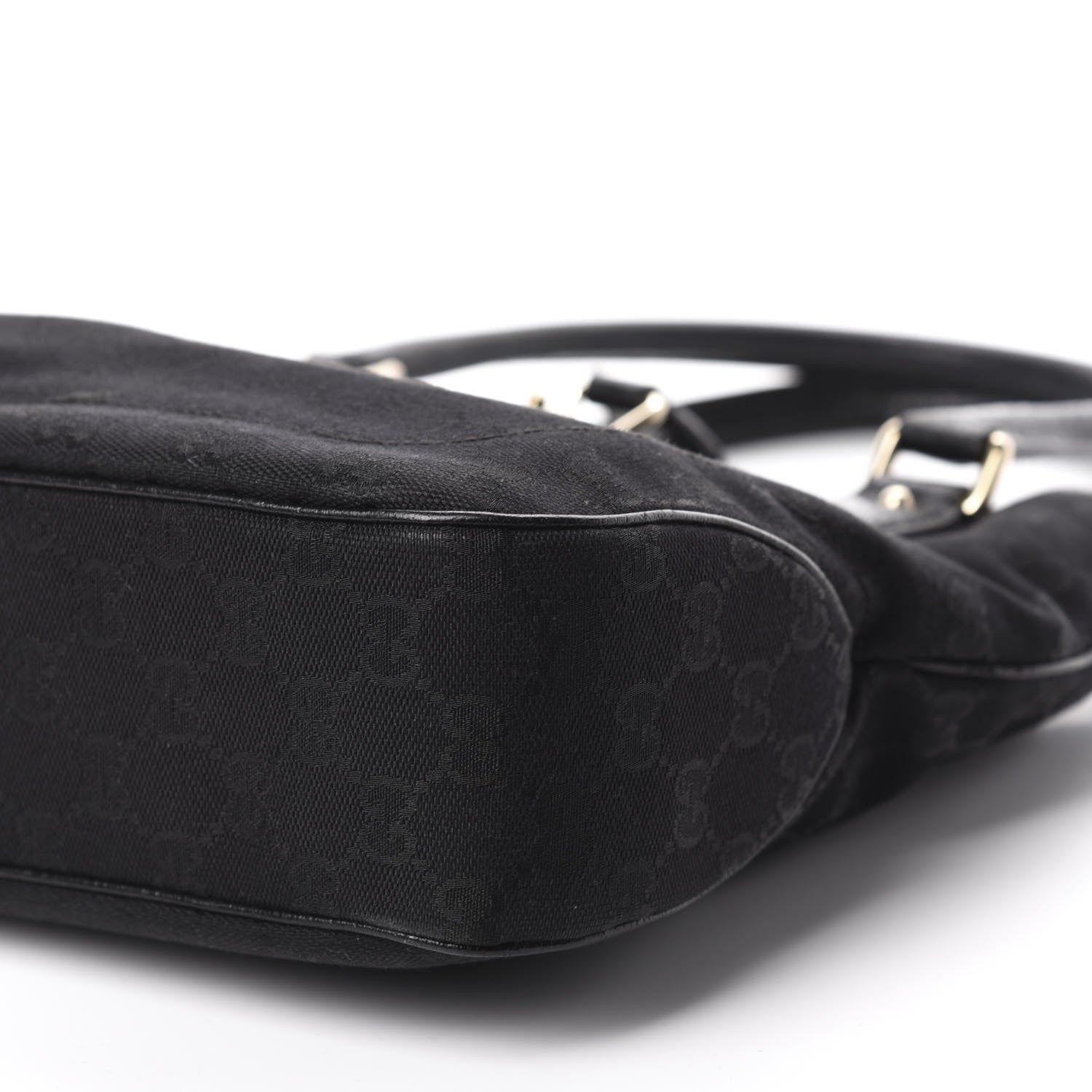 Gucci Monogram Small Jackie O Shoulder Bag Black 7 of 11