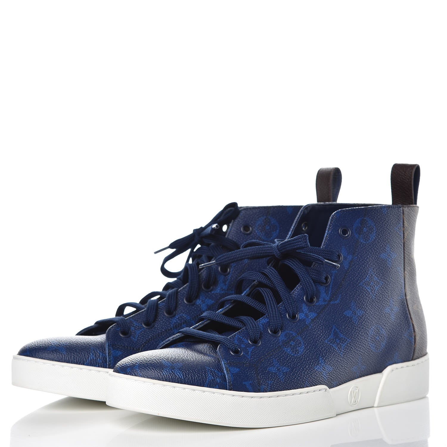 Louis Vuitton Monogram Match Up Sneakers 7 Pacific Blue 3 of 8