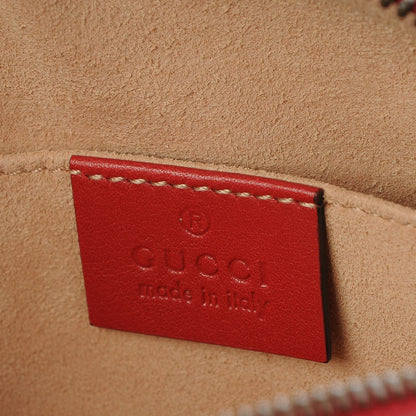 Gucci Calfskin Matelasse GG Marmont Belt Bag 85 34 Hibiscus Red 6 of 7