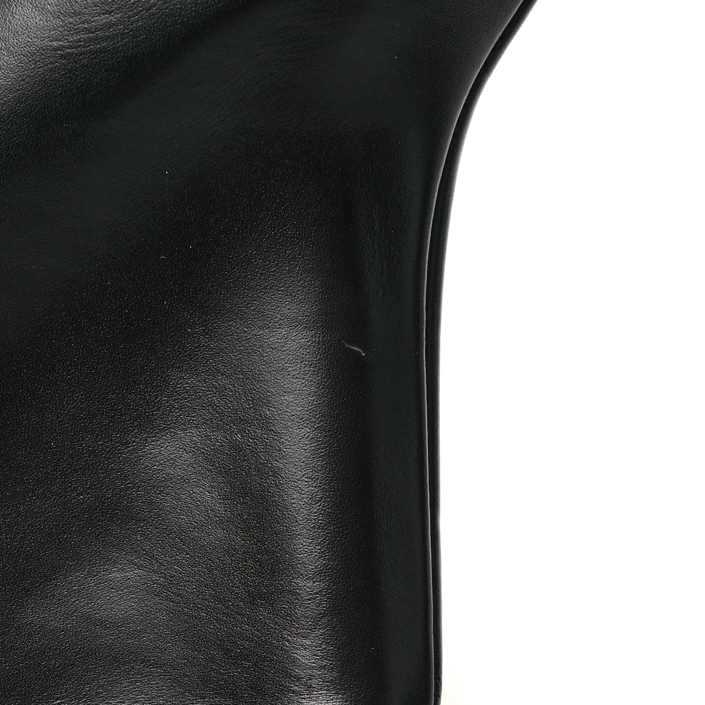 Calfskin G Lock 80mm Wedge Low Boots 38.5 Black