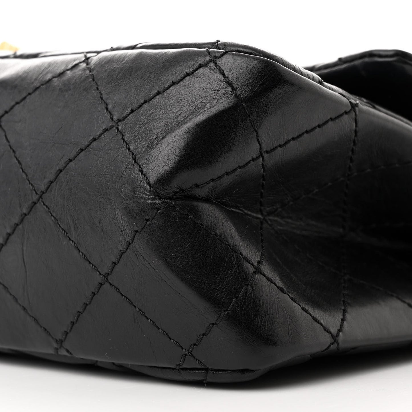 Aged Calfskin Quilted 2.55 Reissue 226 Flap Black
