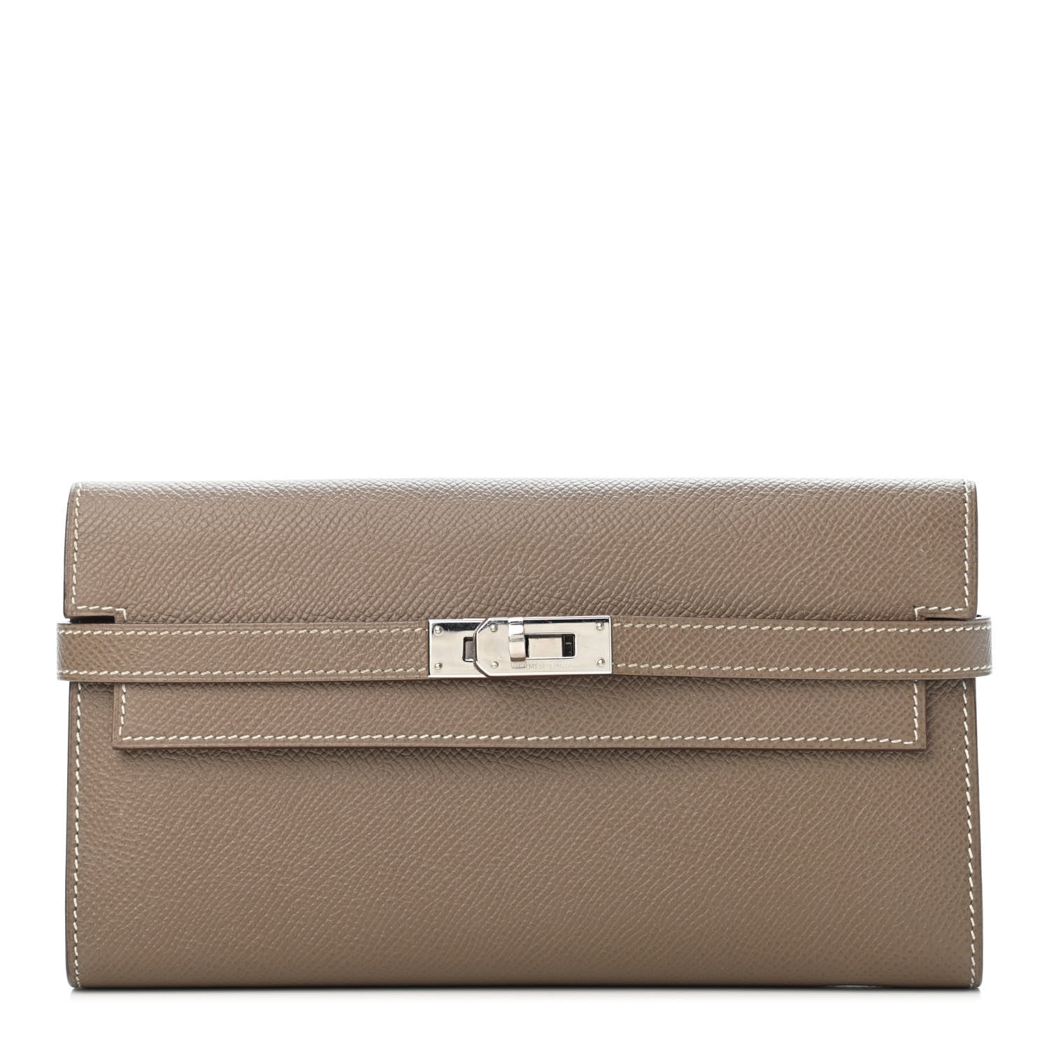 Hermes Epsom Kelly Longue Wallet Etoupe 1 of 4