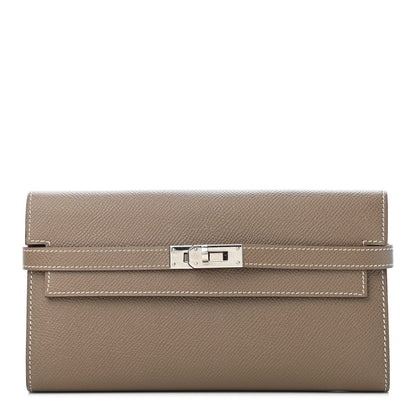 Hermes Epsom Kelly Longue Wallet Etoupe 1 of 4