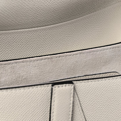 Christian Dior Grained Calfskin Saddle Bag With Strap Latte 10 of 11