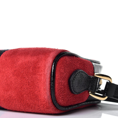 Gucci Suede Patent Web Mini Ophidia Shoulder Bag Red 8 of 8