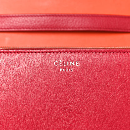 Celine Goatskin Medium Classic Box Flap Bag Dark Pink 5 of 17