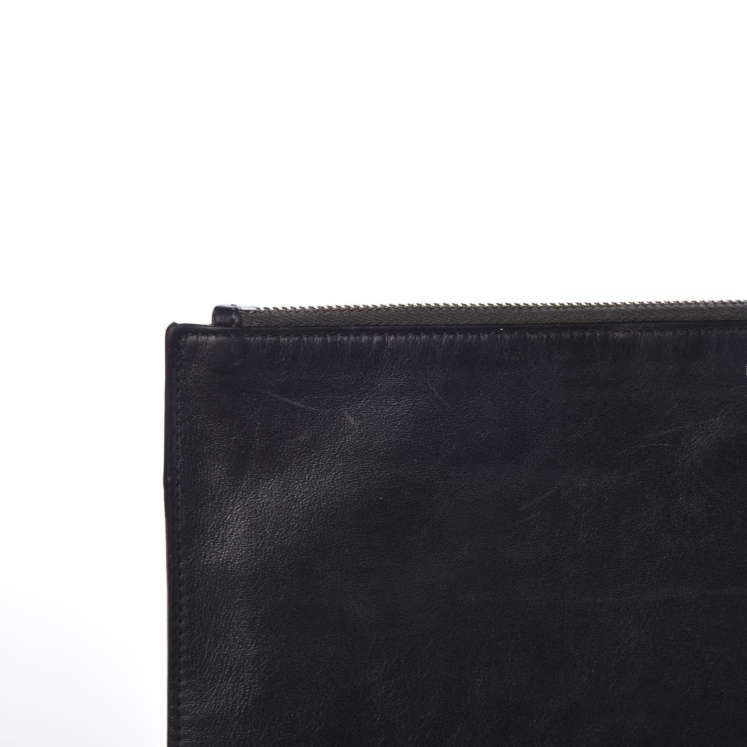 Fendi Vitello Century Elite Monster Eyes Pouch Black Graphite 8 of 10