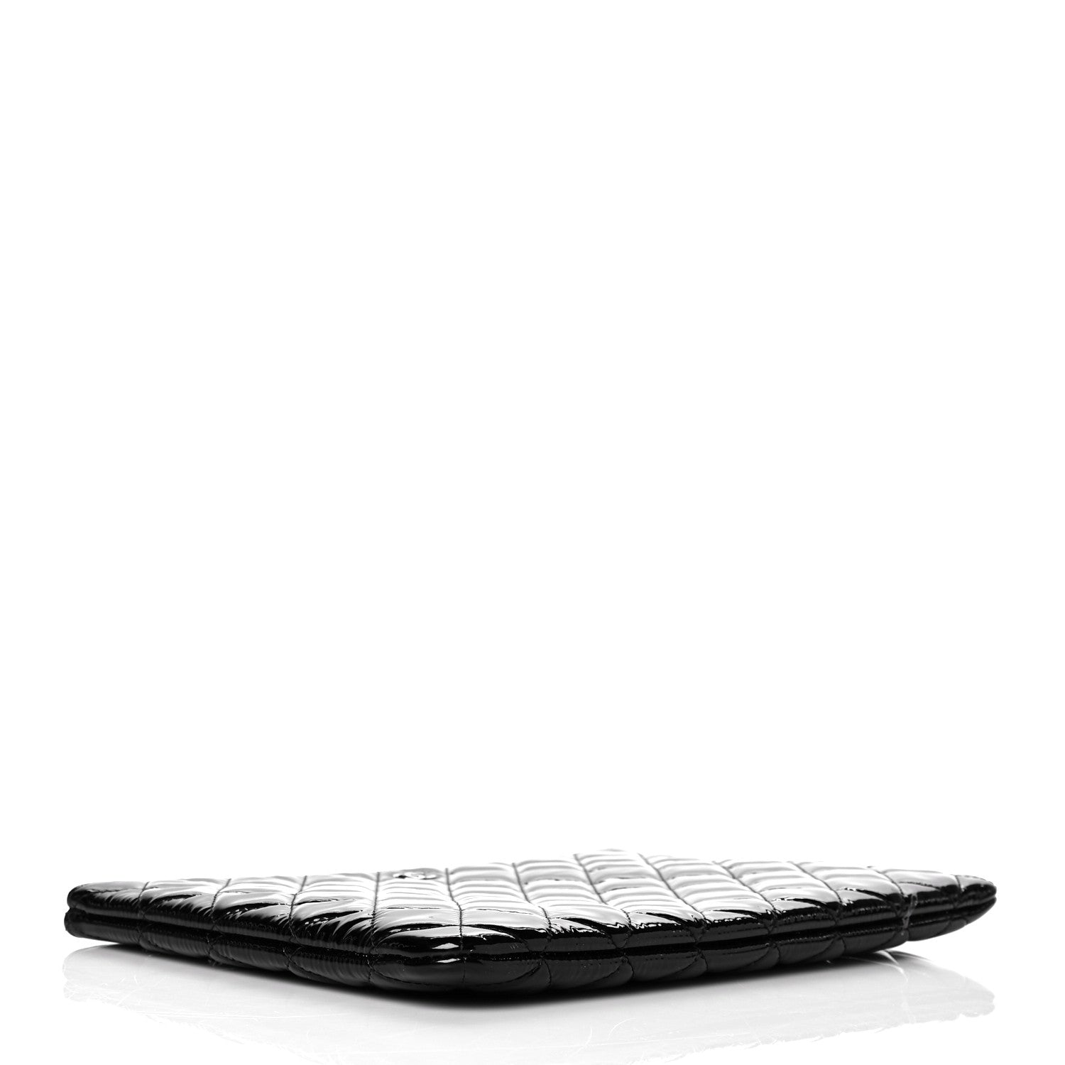 Chanel Patent Calfskin Quilted Medium Cosmetic Case Black 4 of 10