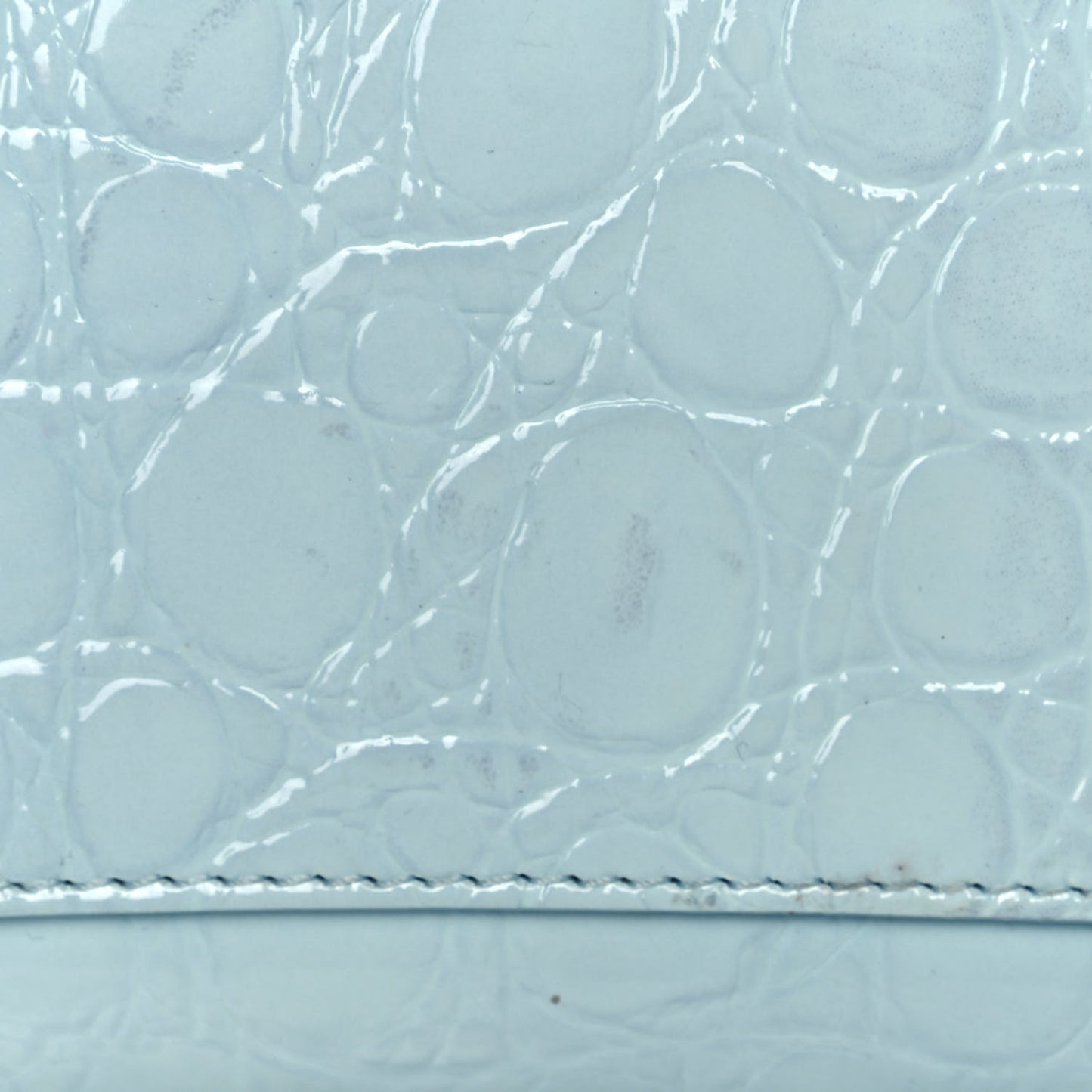 Calfskin Crocodile Embossed Mini Antigona Lock Sky Blue
