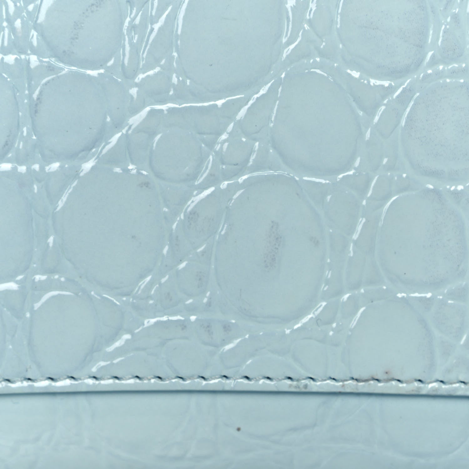 Givenchy Calfskin Crocodile Embossed Mini Antigona Lock Sky Blue 15 of 15