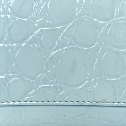 Givenchy Calfskin Crocodile Embossed Mini Antigona Lock Sky Blue 15 of 15