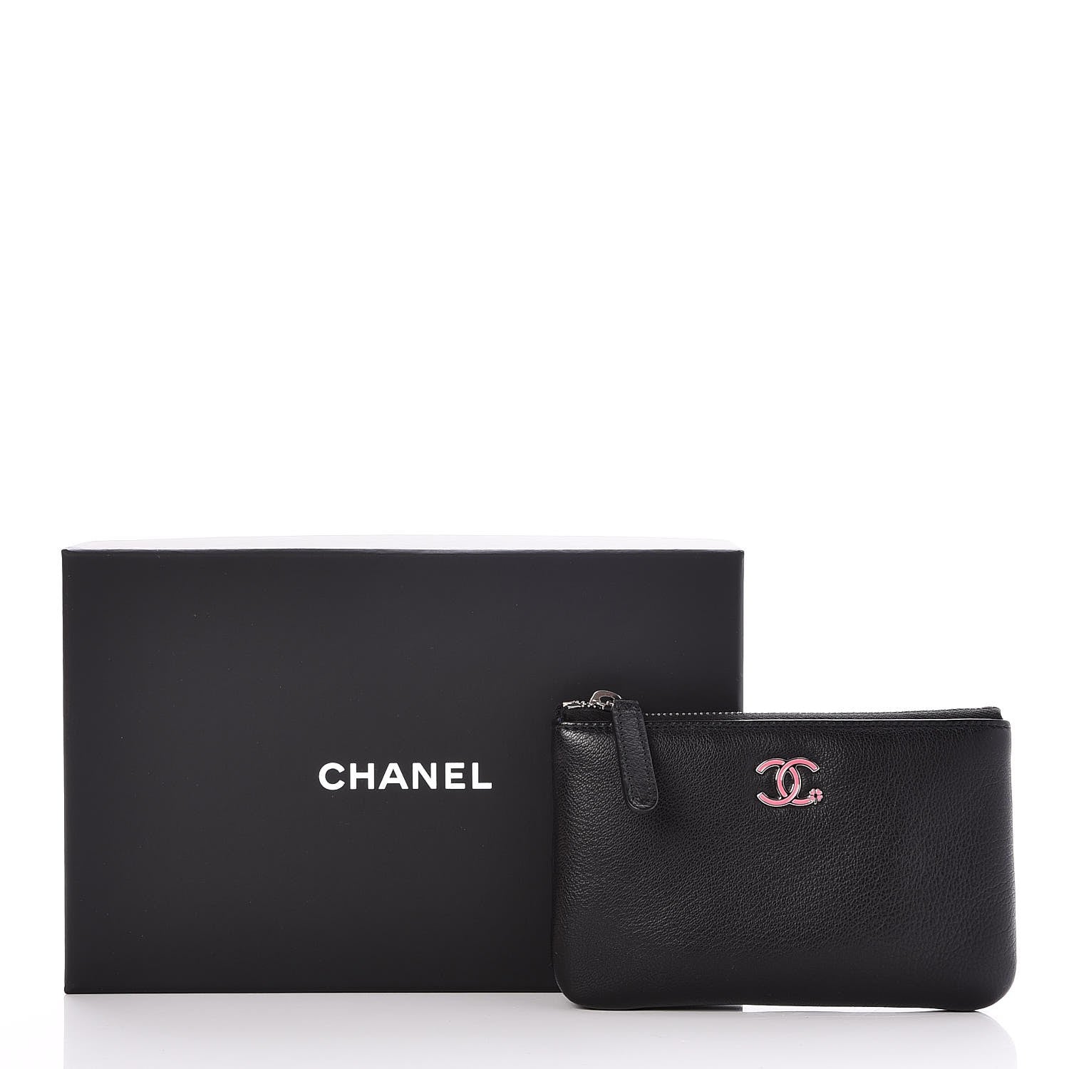 Chanel Goatskin Small Cosmetic Case Black 8 of 8